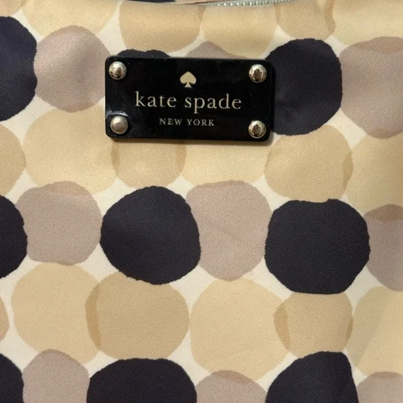 Kate Spade Black and Cream Polka Dot Shoulder Bag - Picture 2 of 12